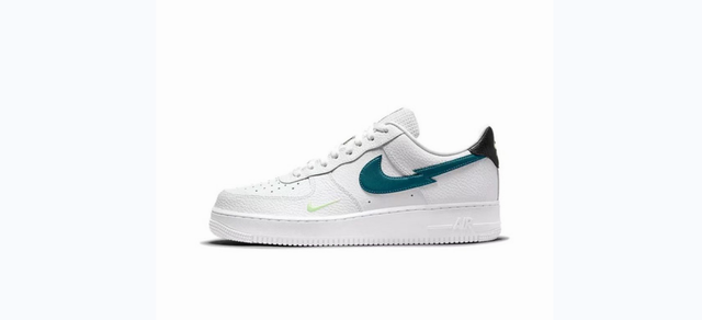 Cheap Nike Air Force 1 White Green Black Shoes Men and Women-97 - Click Image to Close